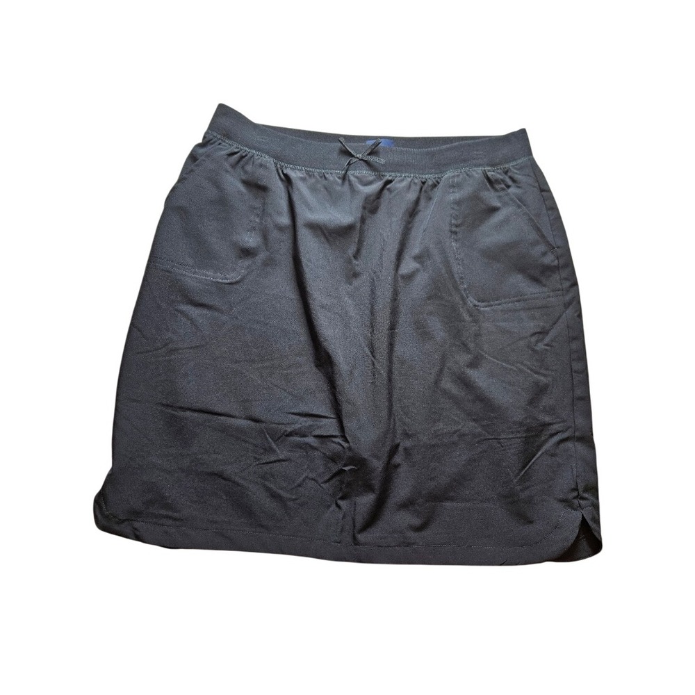 IZOD Girls Navy Blue School Uniform Skort Size 18.5 Plus‎ IUFBC069 Elastic Waist